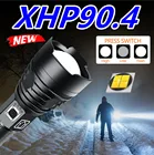 Высокий люмен самый мощный XHP90.4 большой дальности XHP70.2 вспышка светильник светодиодный тактический фонарь с переменным фокусным расстоянием фонарь светильник Применение 26650 батарея Перевозка груза падения