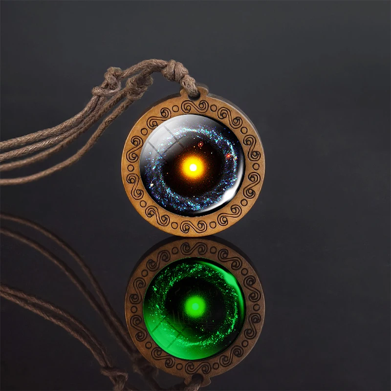 2021 деревянное ожерелье светящиеся ожерелья-небула и планеты для женщин