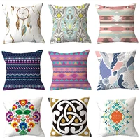 colorful floral patterns sofa cushion cases nordic geometric simple blue pillows case bohemian decor fashion couch throw pillows