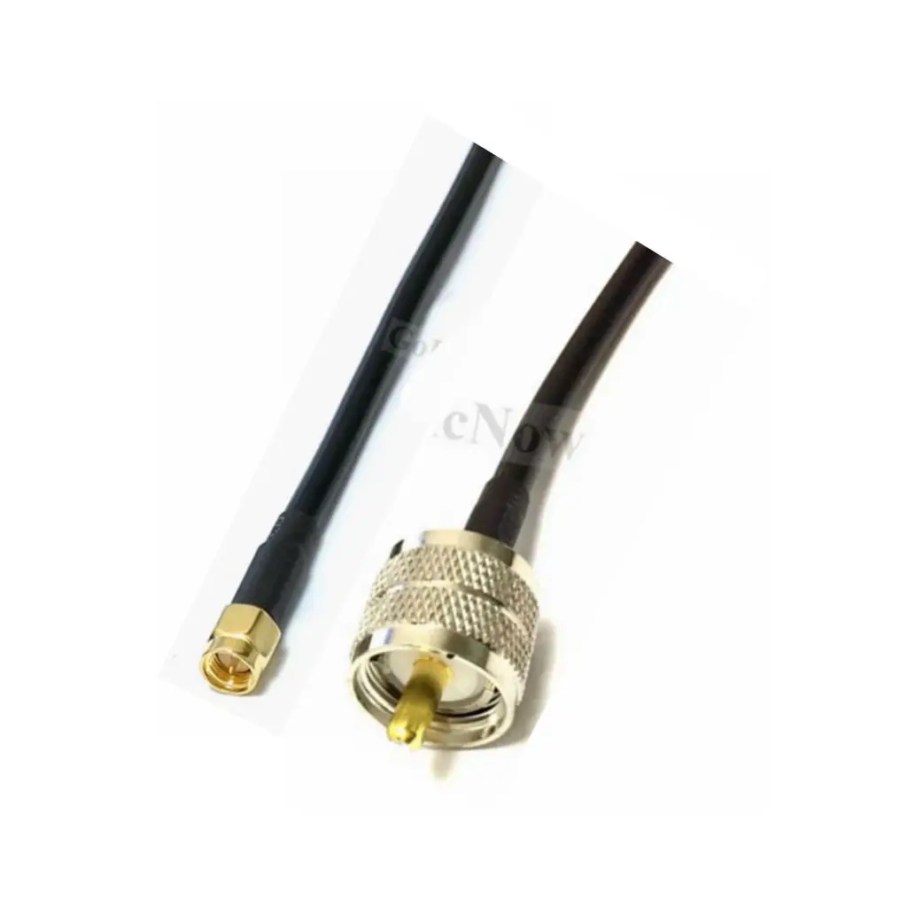 2 шт. RF коаксиальный 50 Ом SMA штекер к UHF SL16 RG58 перемычка Кабельный разъем (10 см 15 20 30 40