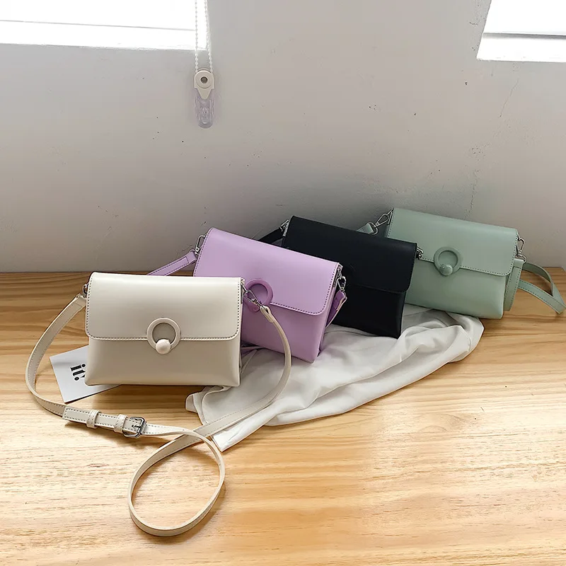 

Women's bag 2020 summer bag new fashion shoulder messenger wild texture Korean black small square bag