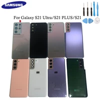 original samsung galaxy s21s21 pluss21 ultra 5g metal battery back cover rear door case replacement part with metal frame lens