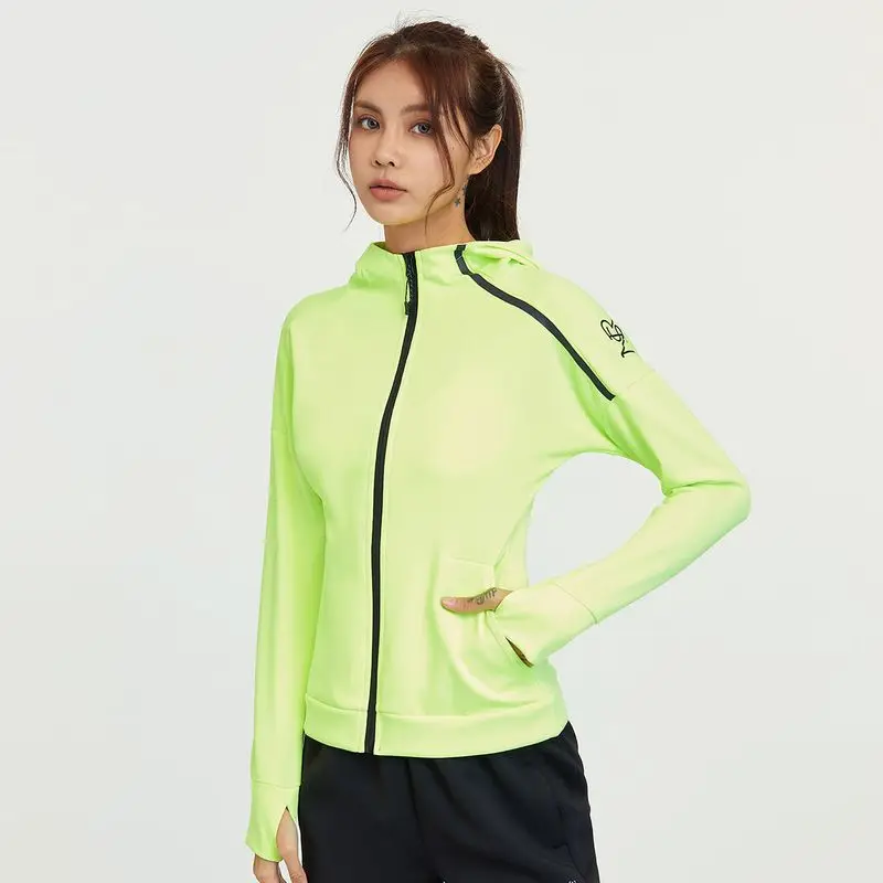 

Fitness Clothes for Women Autumn Winter New Zipper Tight-fitting Long-sleeved Sports Jacket Running Training Breathable Fitness