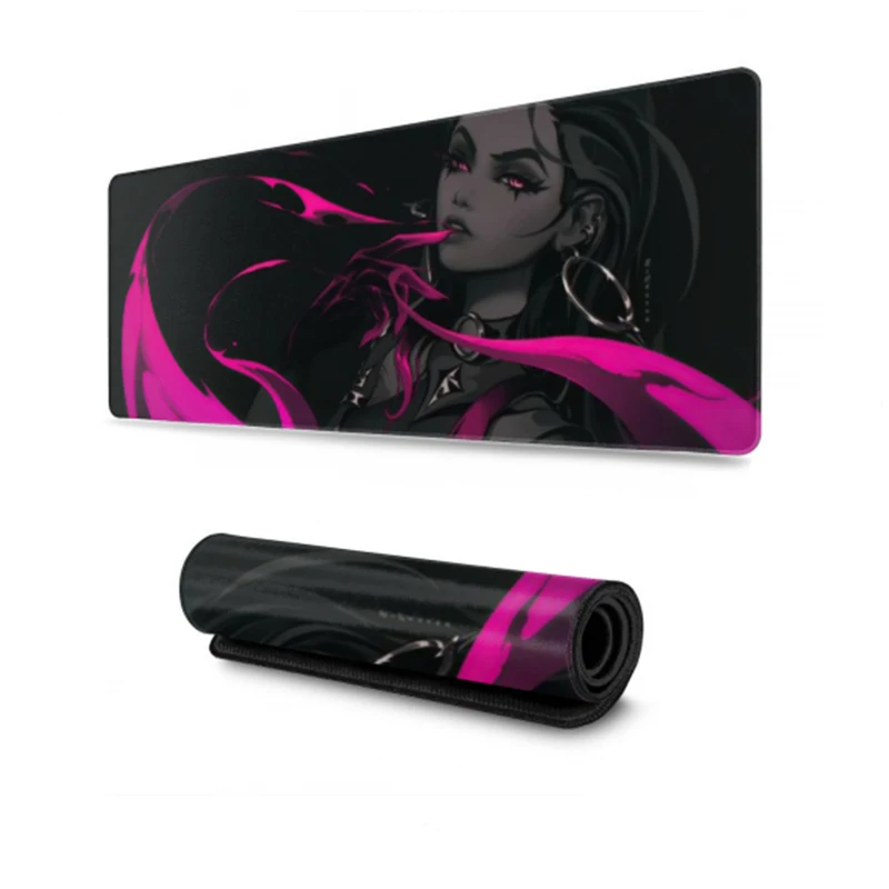

Valorant 90X40 Mouse Pad XXL Large Rubber Mousepad Locking Edge Laptop Notebook Keyboard Mat Gaming Accessories Mouse Mat 80x30