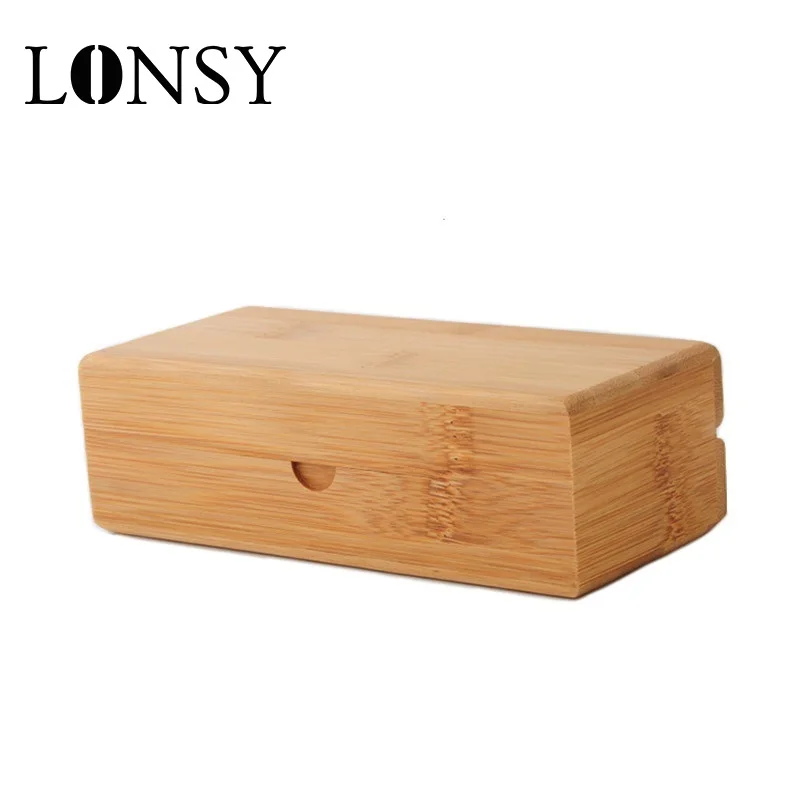 

LONSY New Fashion 100% Bamboo Wood Sunglasses Case Hard Protector Eyewear Bag Portable Sunglasses Box