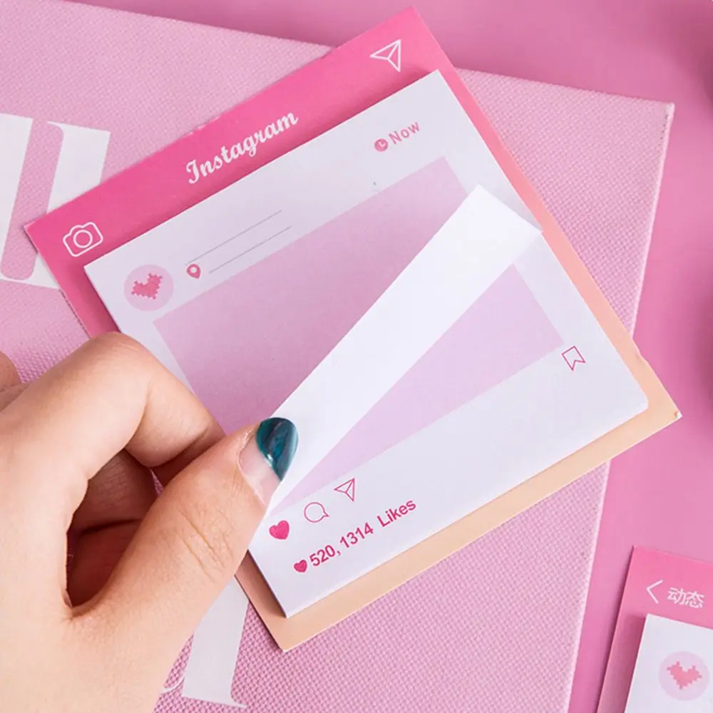 30 листов милые Стикеры розовый романтический блокнот для записей декоративные