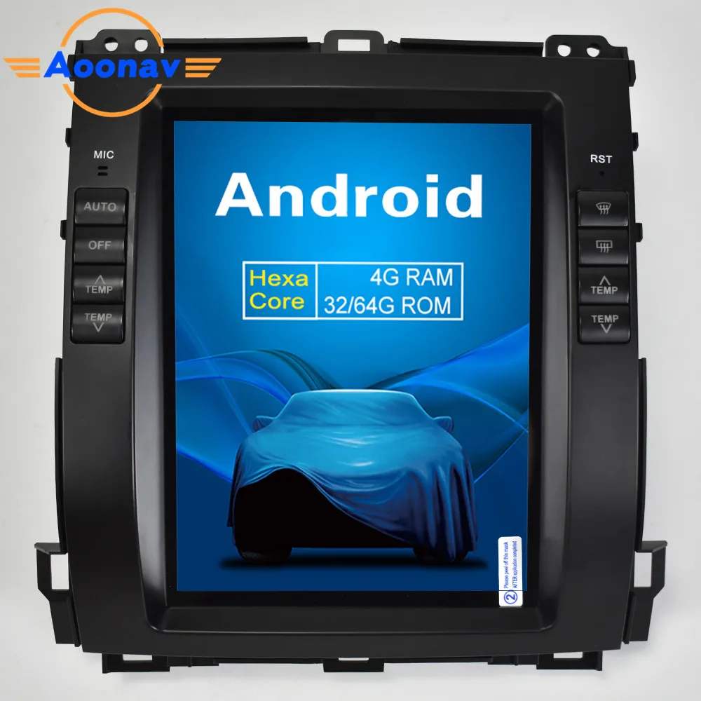 

AOONAV 10.4 inch CAR GPS Radio navigation For-LEXUS GX470 2004-2009 car DVD player vertical screen Android 9.0 support carplay