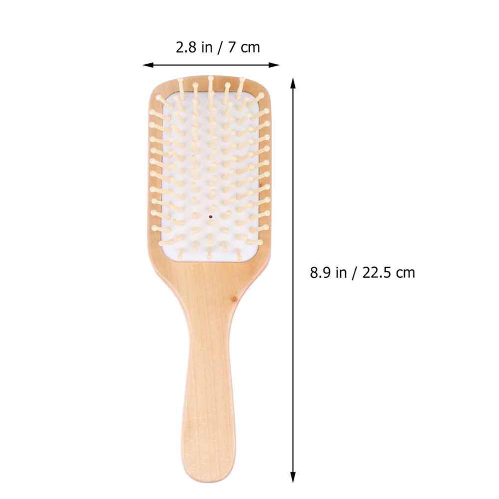 

2Pcs Hairdressing Wooden Combs Health Care Combs (Assorted Color)