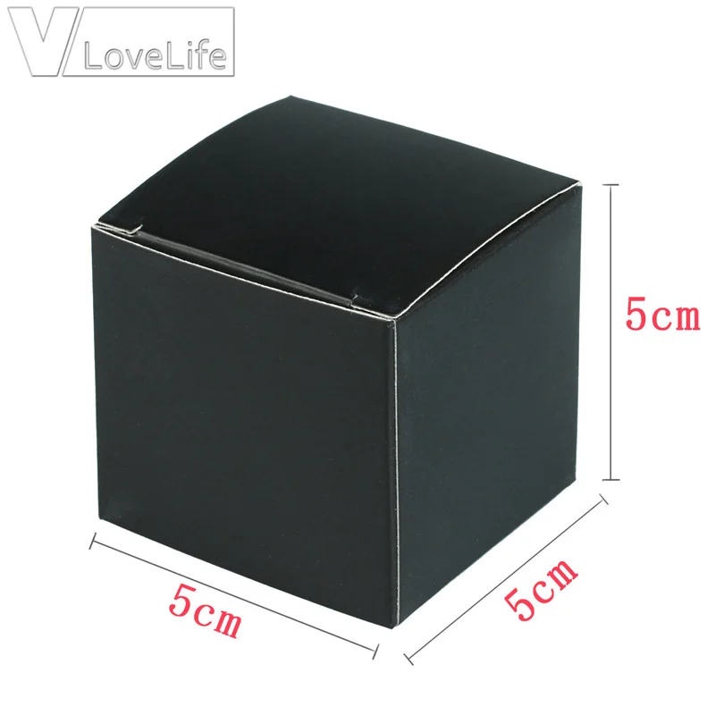 Квадратные бумажные подарочные коробки 25 шт. коробка для упаковки ювелирных