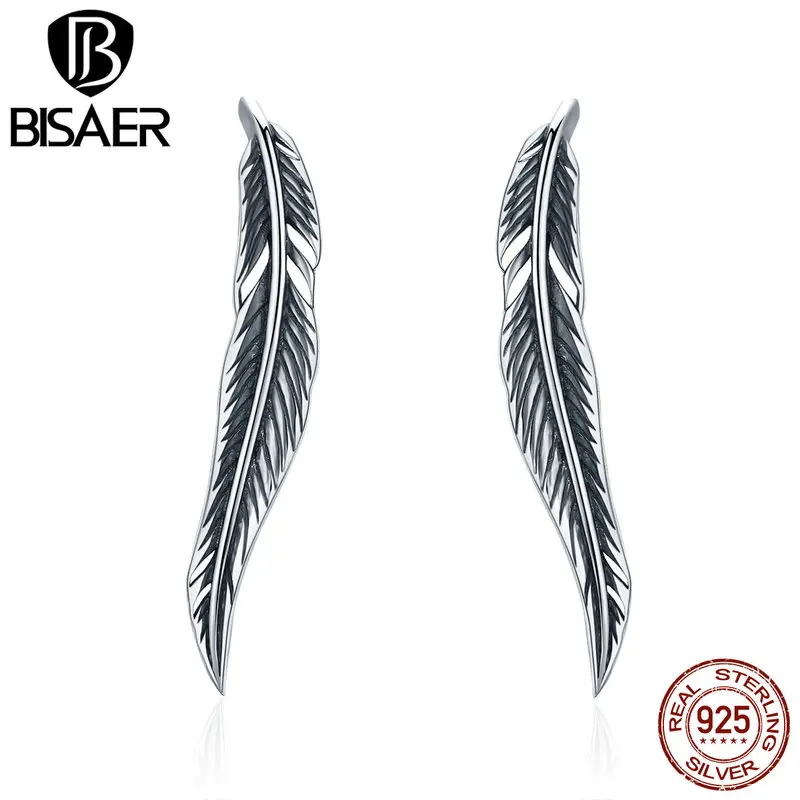 Женские винтажные серьги подвески из серебра 100% пробы с крыльями