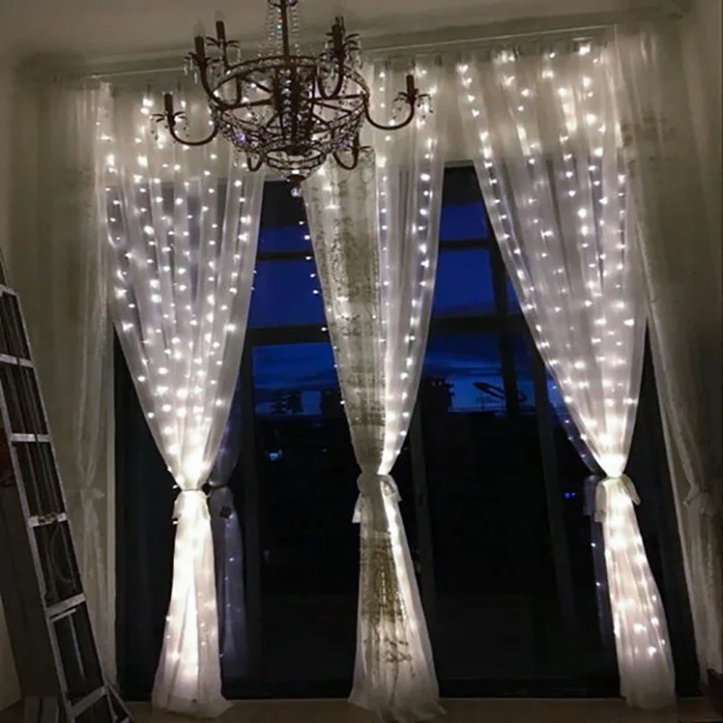 96 светодиодов 4 м светодиодная гирлянда на Хэллоуин и Рождество Свадебный