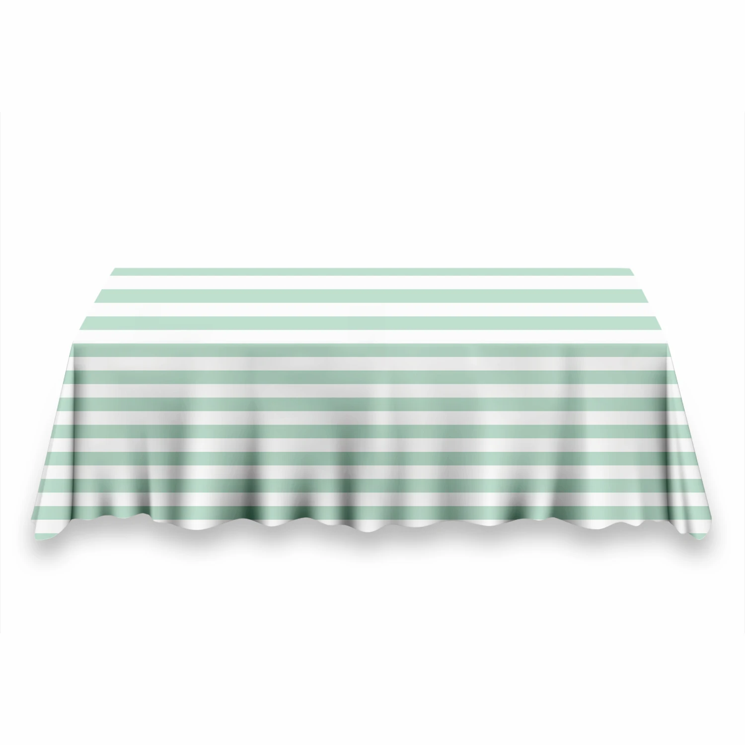 Party Backdrop & Table Cover Cloth Light Green Striped Pattern Photography Background Studio Baby Shower Supplies Tablecloths