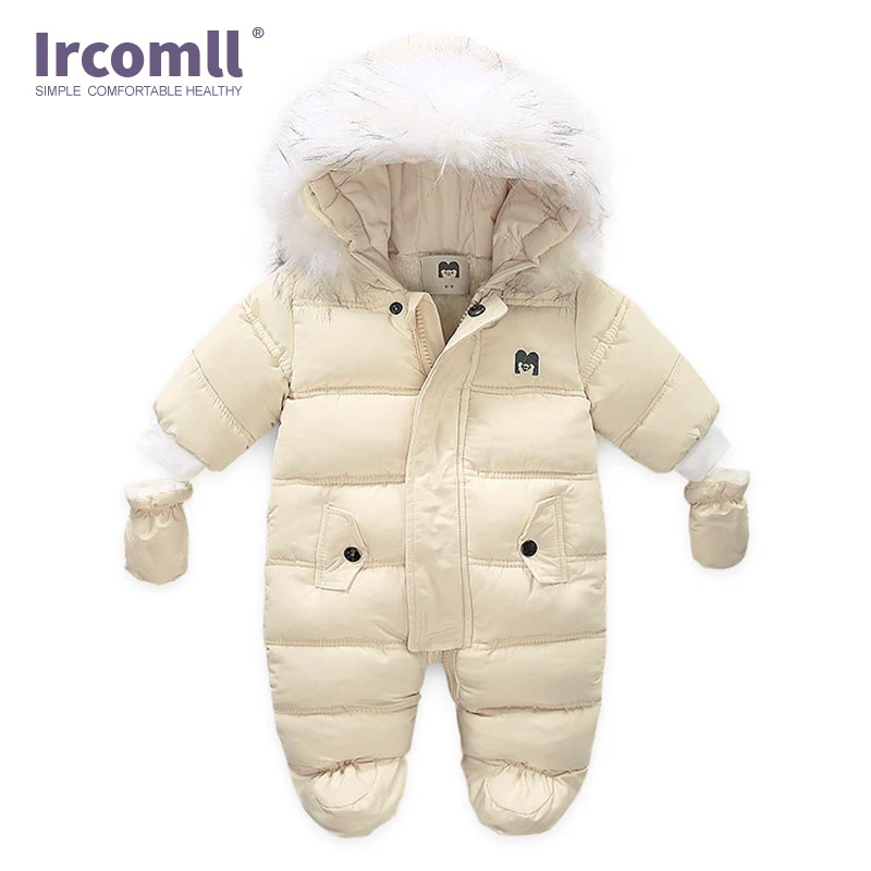 Ircomll/зимняя одежда для новорожденных; комбинезон с капюшоном для малышей; флисовая одежда для мальчиков и девочек; Осенние Комбинезоны; Верхняя одежда для детей