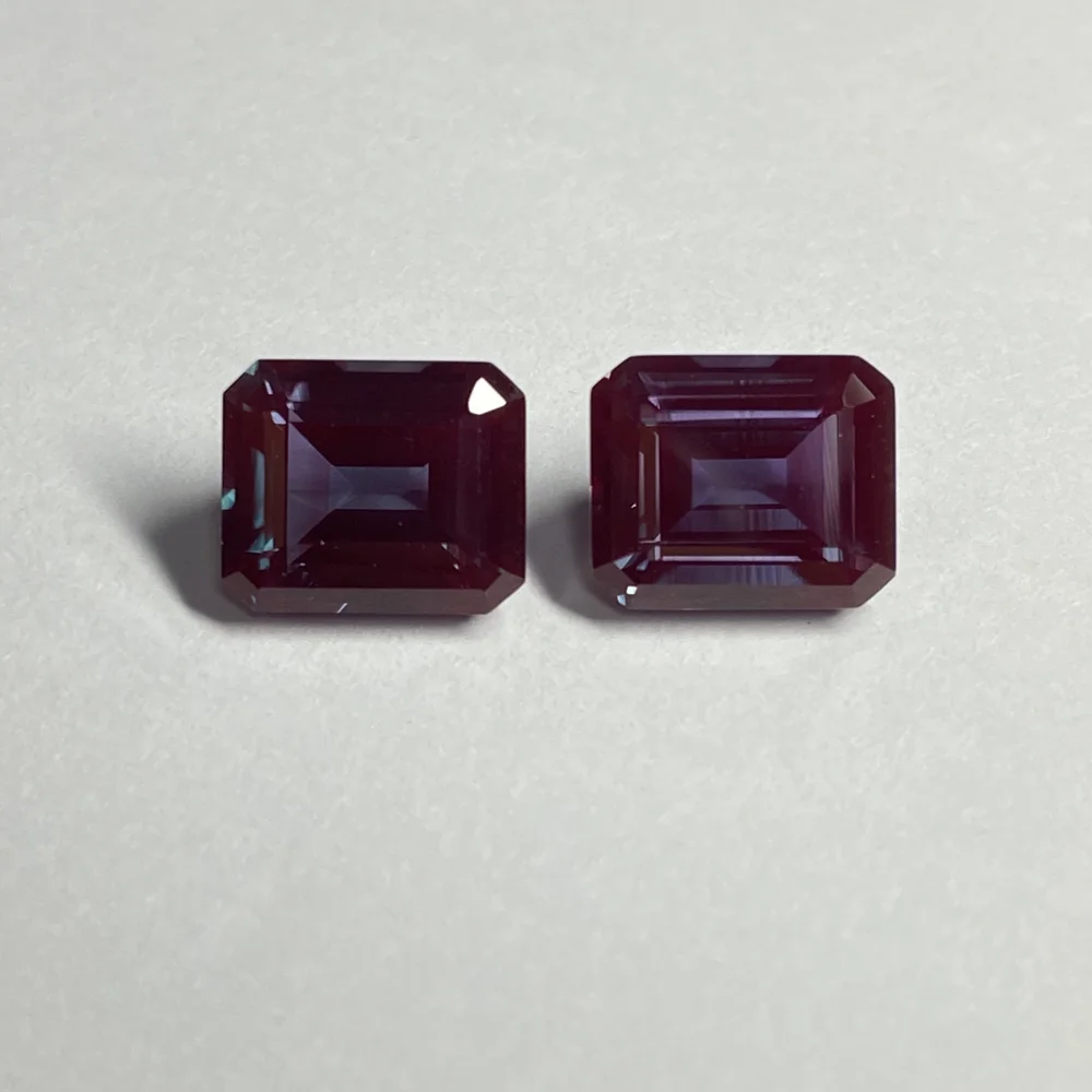 Гидротермальный камень александрит изумрудная огранка 12x10 мм 7 карат Mosangnai |