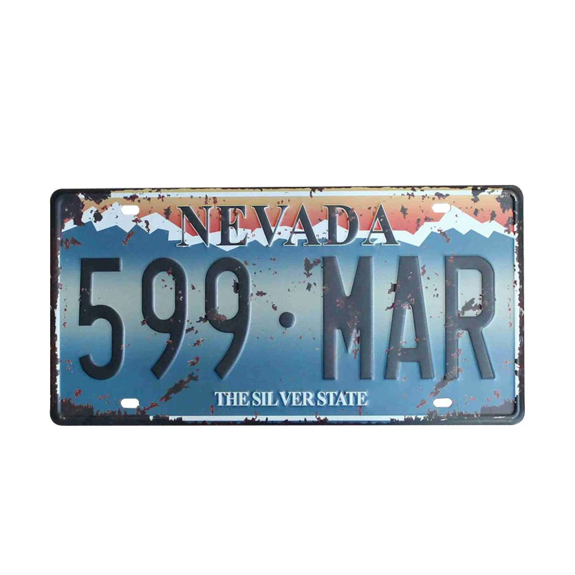 

The Sunshine G57-5J Car Number License Plate Metal Tin Sign Bar Cafe Bar Wall Painting Iron Plaque Retro Home Decor Poster A921