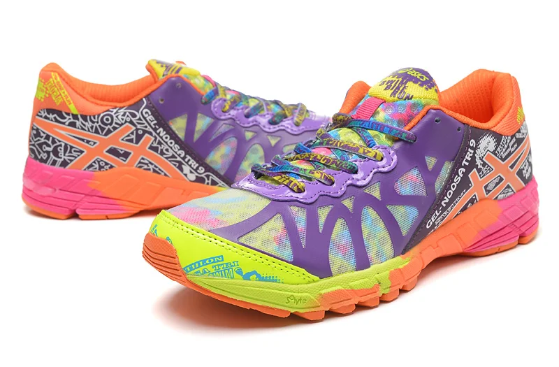 Asics Gel-Noosa TRI9 женская обувь дышащая устойчивая обувь для бега уличная теннисная обувь Hongniu