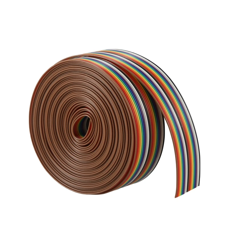 5 м 1 27 мм 20P DuPont кабель Радуга плоская линия Поддержка провода спаянный