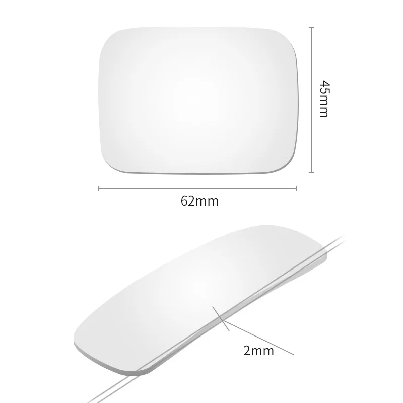 Glass borderless car rearview mirror small round reversing blind spot 360 degree adjustable wide angle auxiliary | Автомобили и