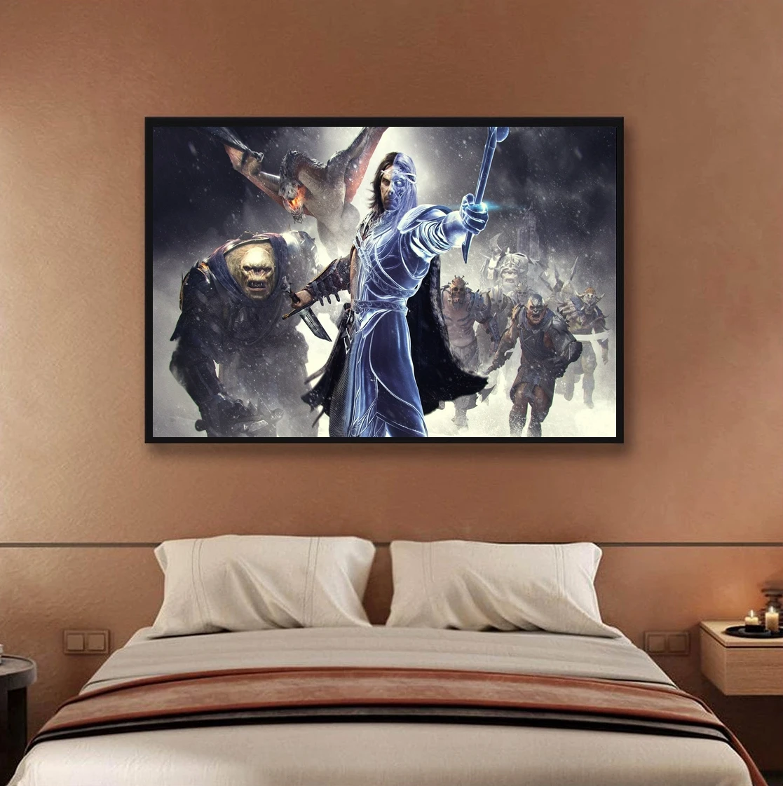 

Middle earth Shadow of War Video Game Canvas Poster Home Wall Painting Decoration (No Frame)