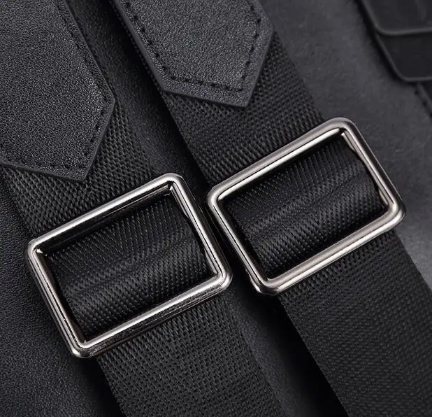 

Genuine leather casual large outdoor travel backpack bag knit cow skin bag