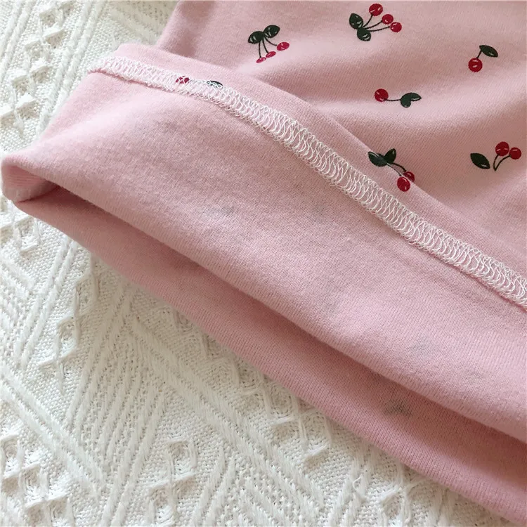 Осенне зимние новые детские комплекты нижнего белья из чистого хлопка с принтом