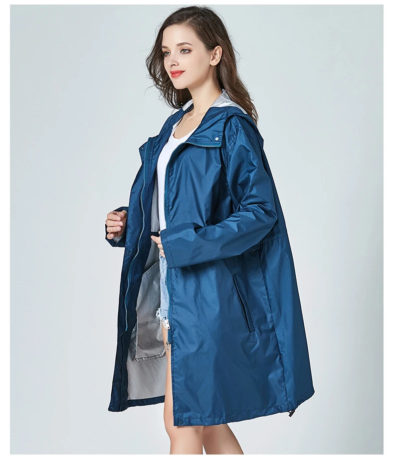 Модный длинный дождевик для взрослых мужчин и женщин женский походный куртка