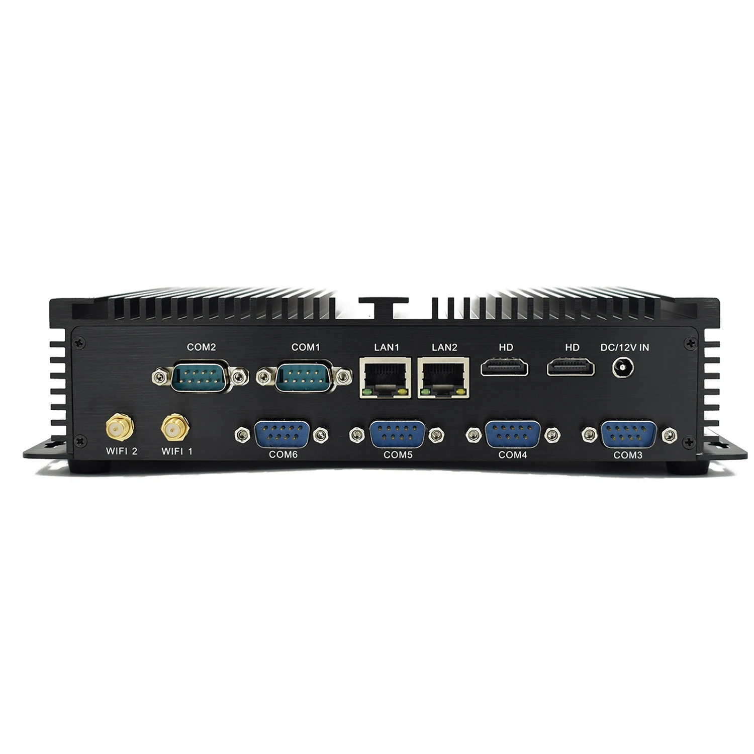 Процессор Intel Core i3 i5 4200U i7 4500U Celeron 2955U мини настольный ПК компьютер 6 RS232 485com 2lan 2 * HD