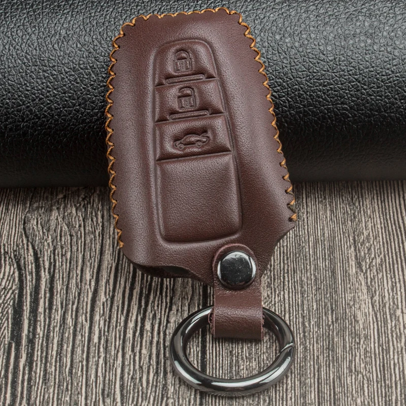 Кожаный чехол для автомобильных ключей Обложка Toyota Camry Corolla Prius RAV4 2018 C-HR ЧР Prado 2017 2 3