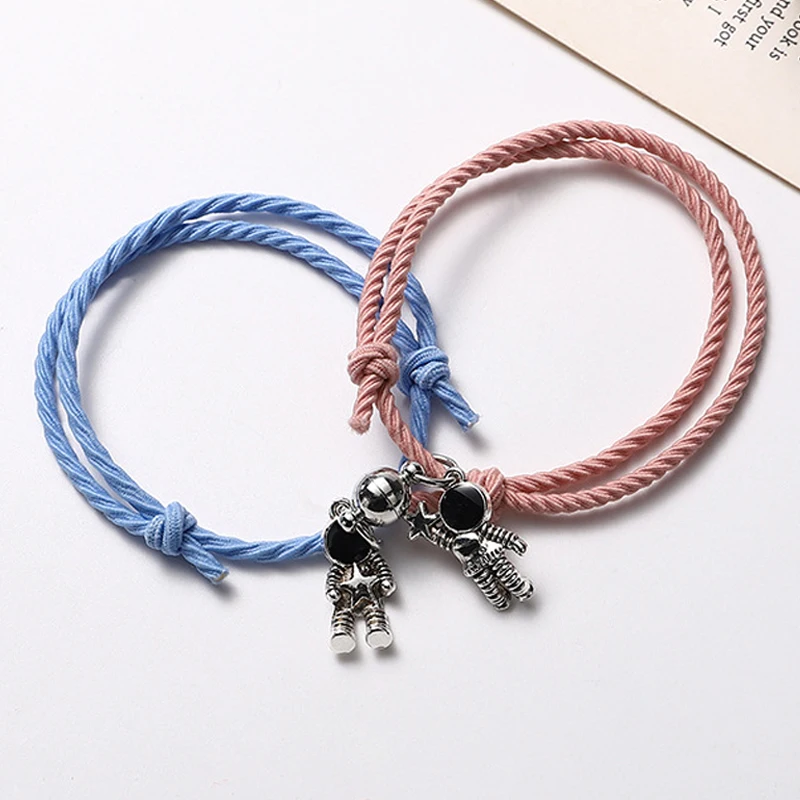 

2Pcs/Set Spaceman Couple Hand Strap Bracelet Best Friend Multi-Color Hand Strap Fashion and Simple Gift for Best Friends 2021