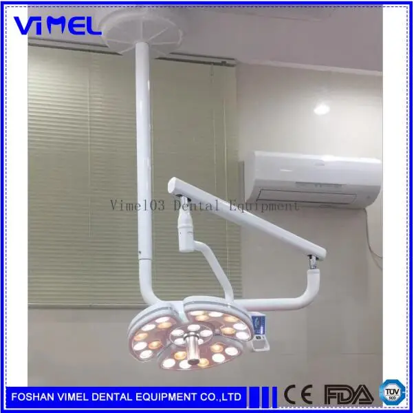 lamp with arm 1 комплект x стоматологический медицинский бестеневой светодиодный светильник для посадки с 26 светодиодный s для хирургической операции имплантат с потолочной опорой - Цвет: lamp with arm