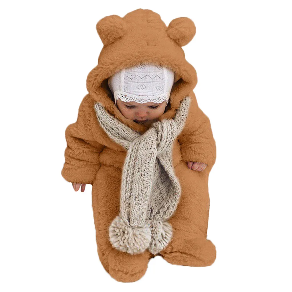 Комбинезон для новорожденных мальчиков; Roupa; Одежда для новорожденных девочек; зимние комбинезоны с медвежьими ушками; флисовые теплые детские комбинезоны; костюм с длинными рукавами;#20
