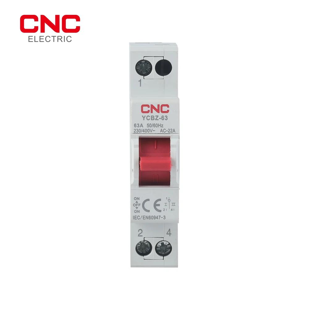

CNC YCBZ-63 Changeover Switch Disconnectors Switch 63A 50/60Hz Load and break the circuit Household residential safety