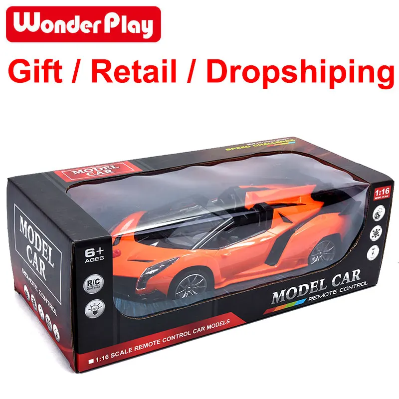 Wonderplay 1/16 Официальный Лицензированный Радиоуправляемый автомобиль для Lamborghini Veneno спортивный гоночный автомобиль Радиоуправляемый автомобиль игрушки из алюминиевого сплава для детей