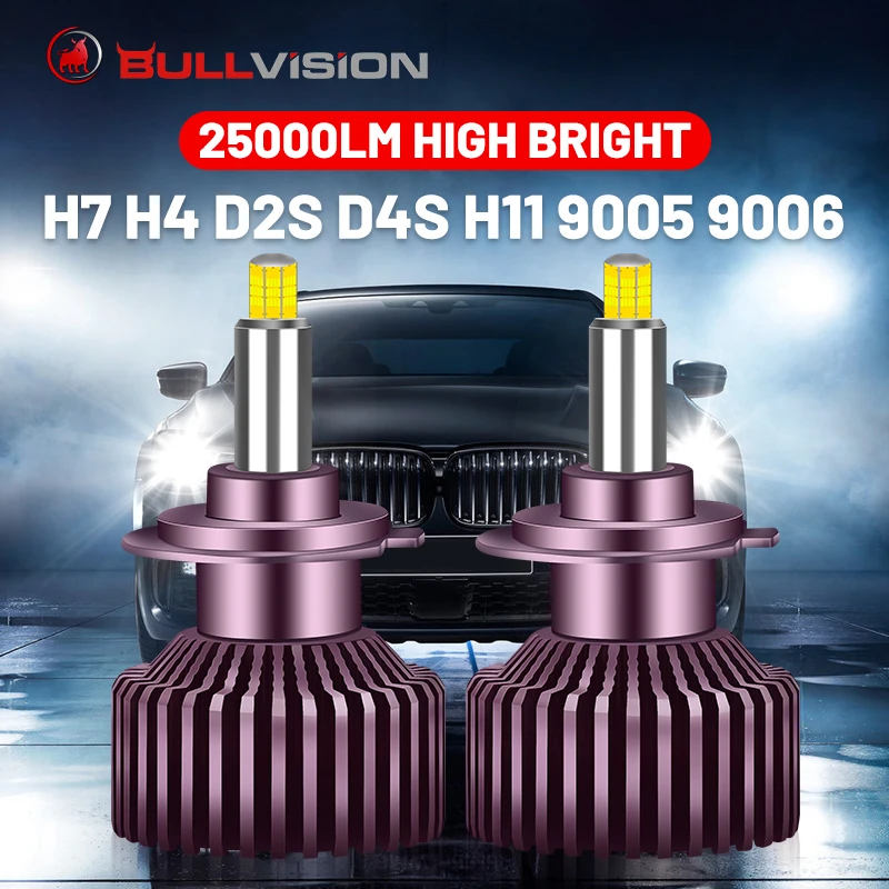 

9012 LED Car Headlamp 25000LM 360 CSP H7 H4 D2S D4S HIR2 H1 D2R D4R H11 H8 H9 9005 9006 HB3 HB4 Canbus No Error STG Low Beam 12V