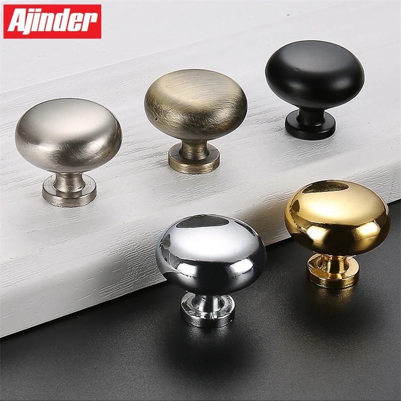 Ручки для выдвижных ящиков черные круглые мебельные ручки кухонной мебели