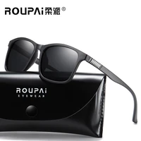 roupai male polarized sunglasses outdoor cycling eyewear uv400 polaroid bicycle goggles men drive hiking fashion glasses