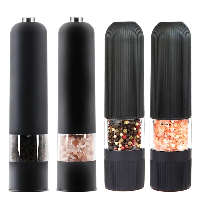 

Automatic Salt Pepper Grinder Electric Spice Mill Grinder Seasoning Adjustable Coarseness Kitchen Tools Grinding for Cooking BBQ