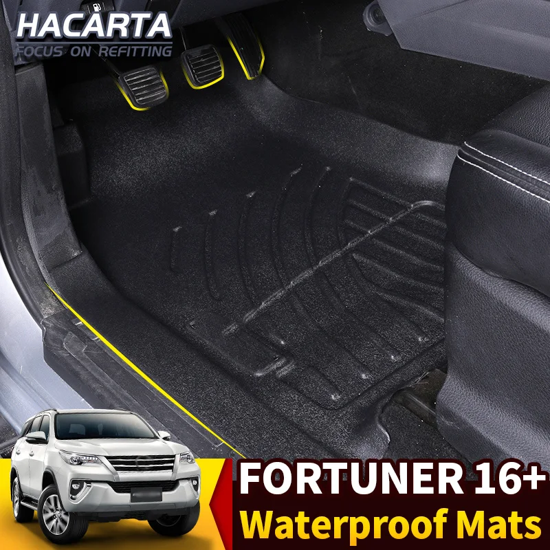 TPE автомобильный коврик для ног для Toyota Fortuner 7 мест противоскользящие водонепроницаемые аксессуары с покрытием
