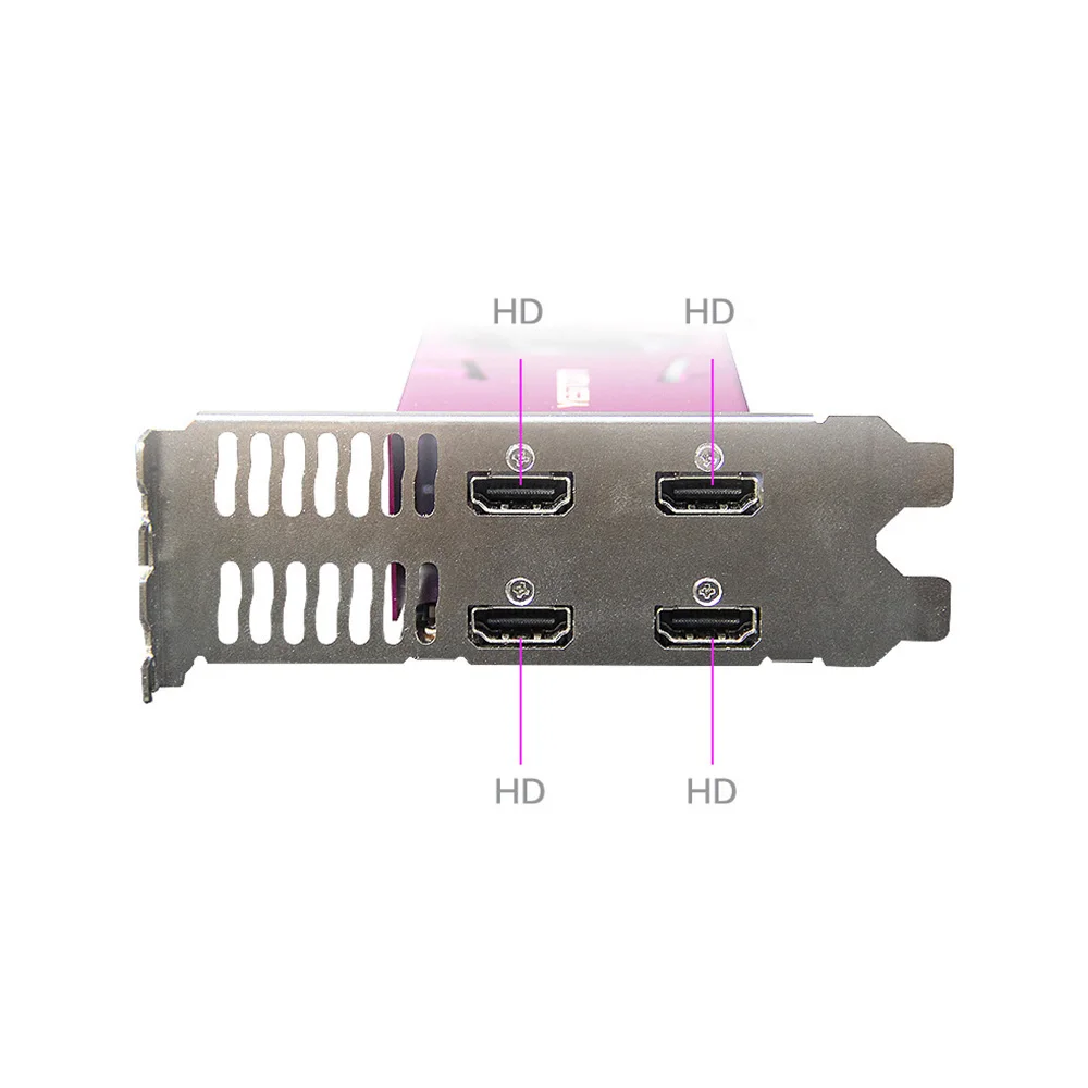 Yeston RX550-4G 4HD GA 4-экранная видеокарта 4 ГБ/128 бит/GDDR5 поддержка памяти сплит-экран с * HD