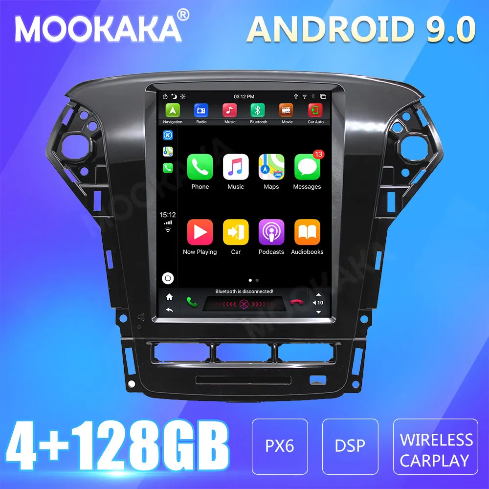 

For Ford Mondeo 2010-2013 Car Radio Screen GPS Navigation 128GB Android CARPLAY Multimedia Player Audio