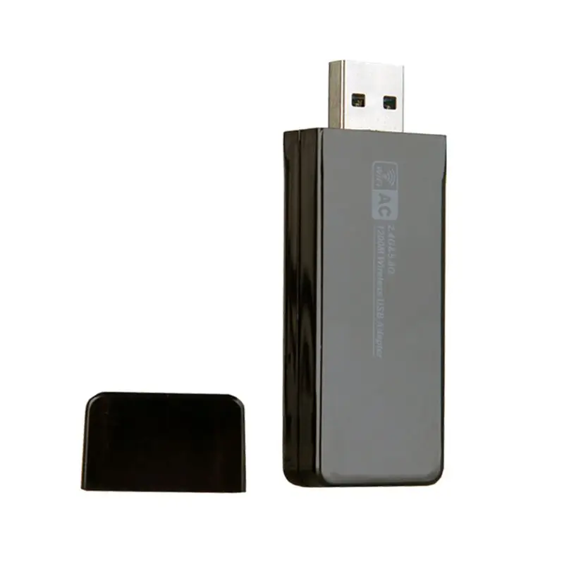 Мини 2,4G/5,8G двухдиапазонный wifi USB 3,0 1200Mbps LAN беспроводной адаптер приемник сетевая карта встроенная антенна для Windows Linux