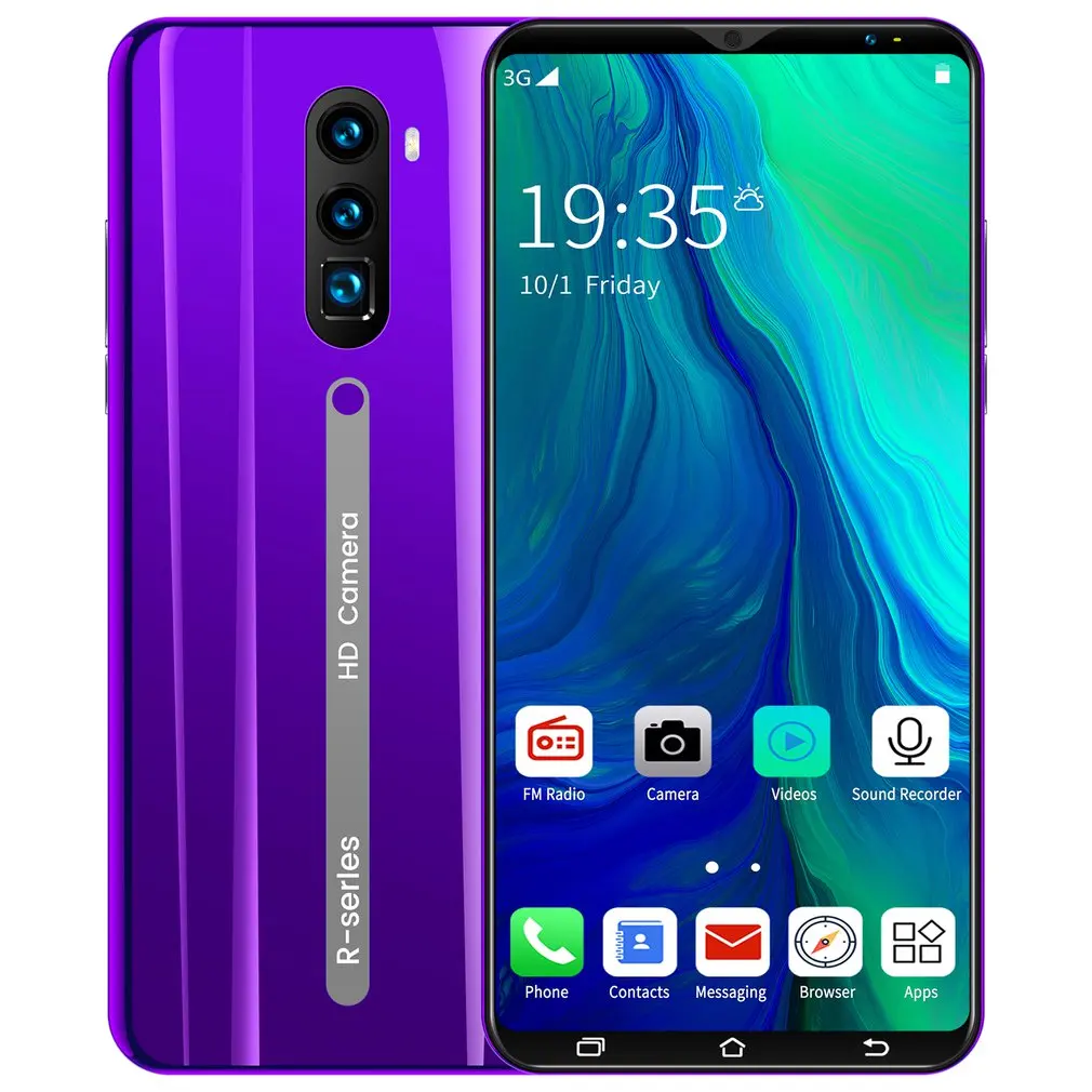 

3G Smartphone 5.0 Inch Full Screen Android Hd Screen Smartphone Fingerprint Unlock Machine 4+64G Flash Memory