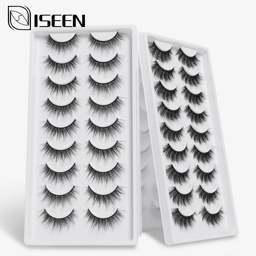 18 пар 3D норковые ресницы пушистые тонкие толстые накладные ручной работы мягкие