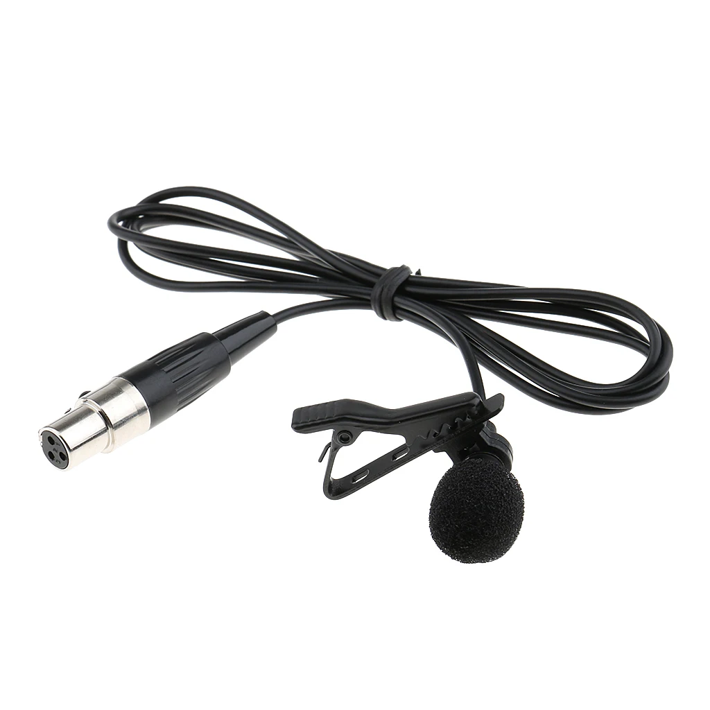 XLR 3-pin Lavalier Lapel Microphone Clip on & Windscreen for Wireless System AKG | Microphones