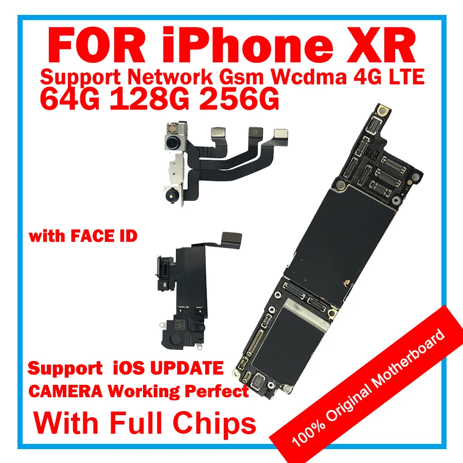 Заводская разблокированная материнская плата для iPhone XR без Face ID MB XR|Антенны