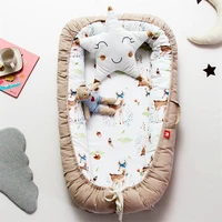 portable baby bionic bed nest toddler cradle baby bassinet bumper foldable sleeper pillow cushion anti squeeze anti collision