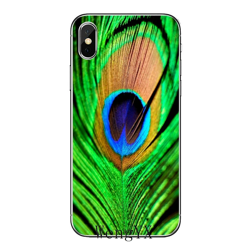 Мягкий прозрачный чехол с павлиньими перьями для Samsung Galaxy J7 J5 Prime pro J3 A7 A5 A3 2018 2017 2016