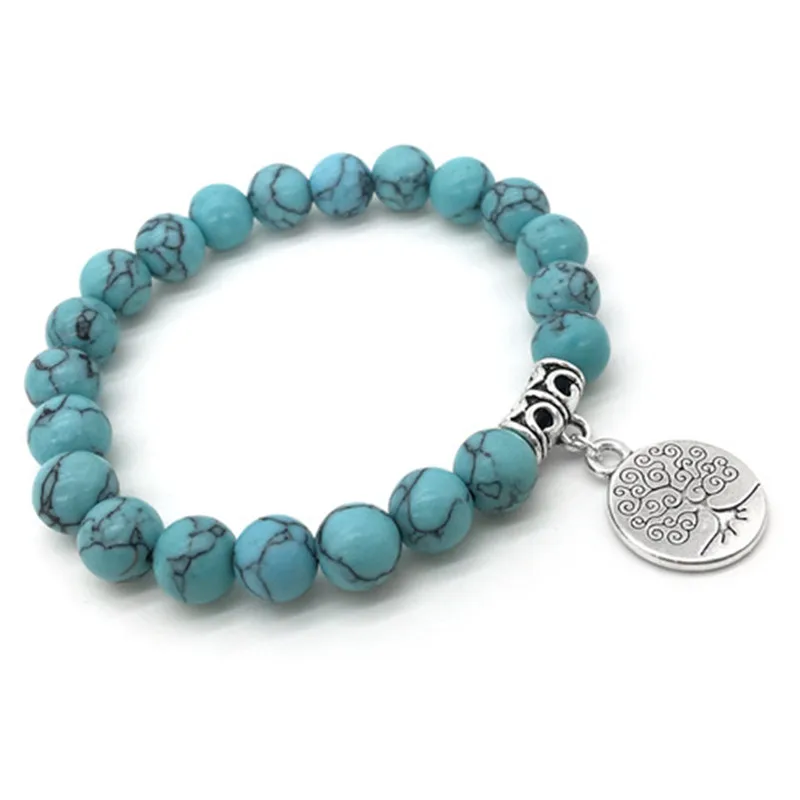 Женский браслет с подвеской 8 мм | Украшения и аксессуары