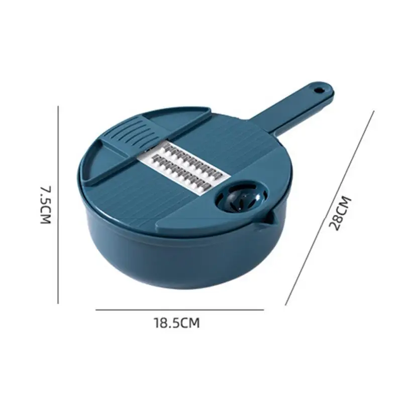 

Slicer Vegetable Slicer Potato Peeler Carrot Onion Grater with Strainer Vegetable Cutter 9 In 1 Kitchen Accessories Washing