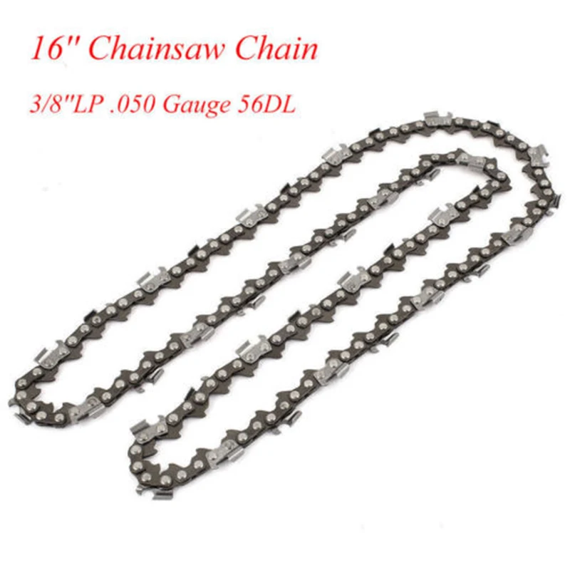 

16 Chainsaw Chain W/ Guide Bar 3/8 LP 56DL .050 For Baumr-AG Husqvarna Tool